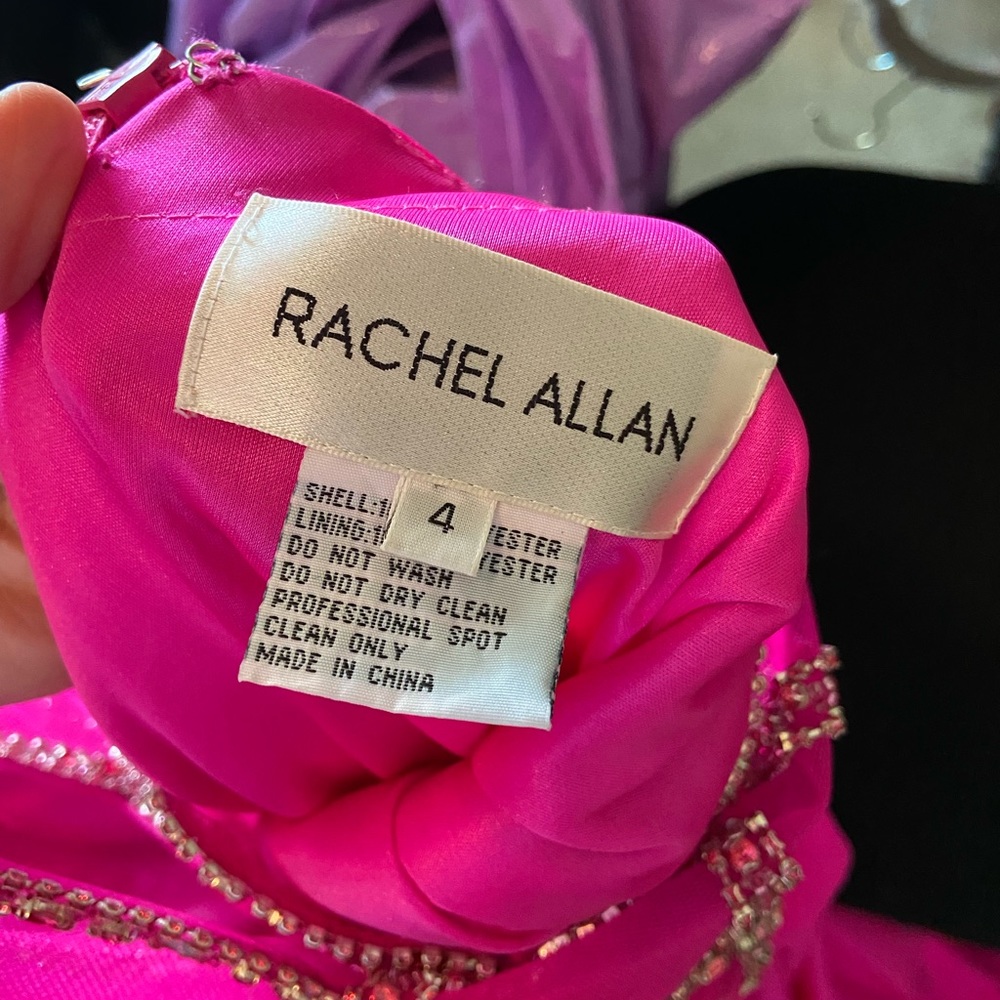 Hot pink prom dress